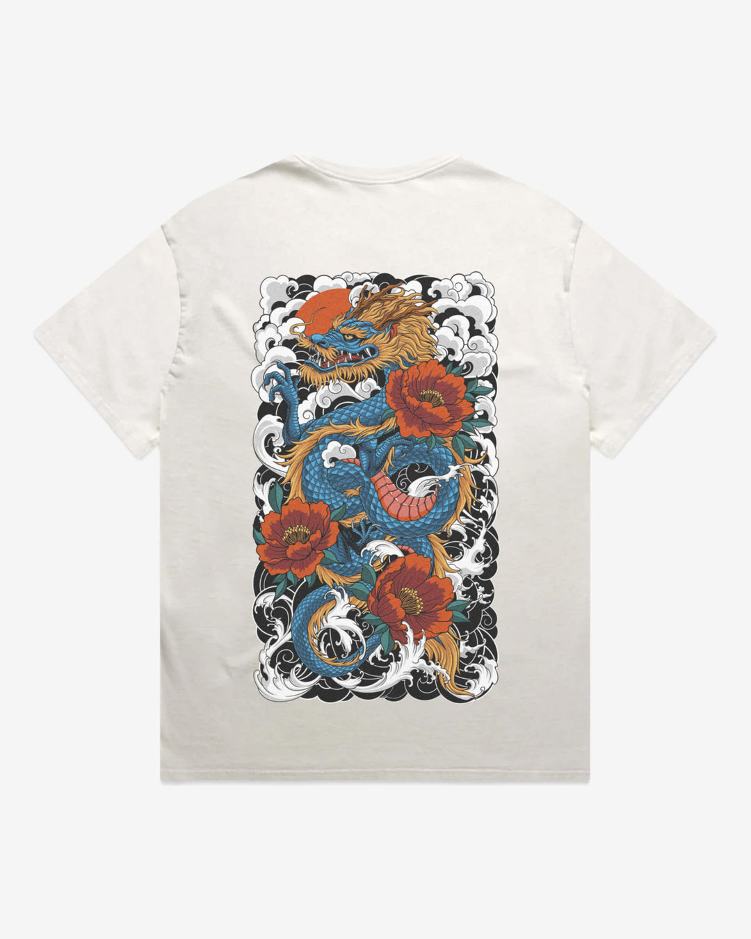 Japanese Dragon T-Shirt – Faded, Heavyweight