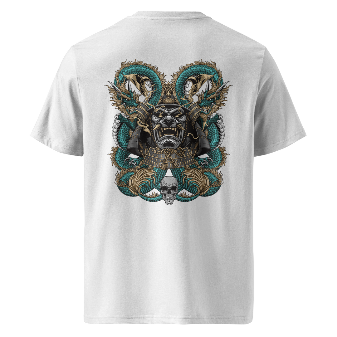 Dragons Embrace White Heavyweight Tee