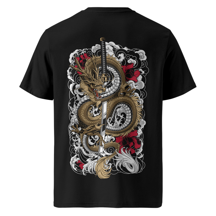 Clouded Dragon Tattoo Tee – Black Midweight