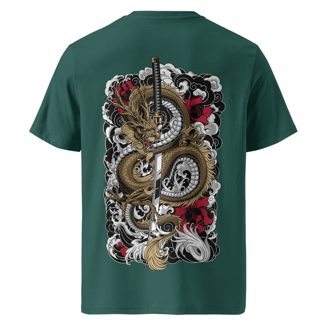 Clouded Dragon Tattoo Tee – Green Heavyweight