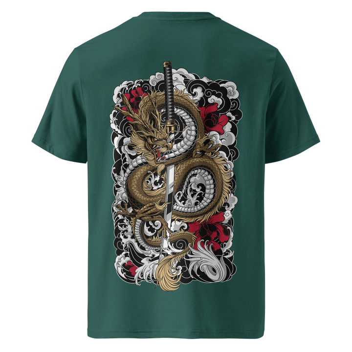 Clouded Dragon Tattoo Tee – Green Heavyweight