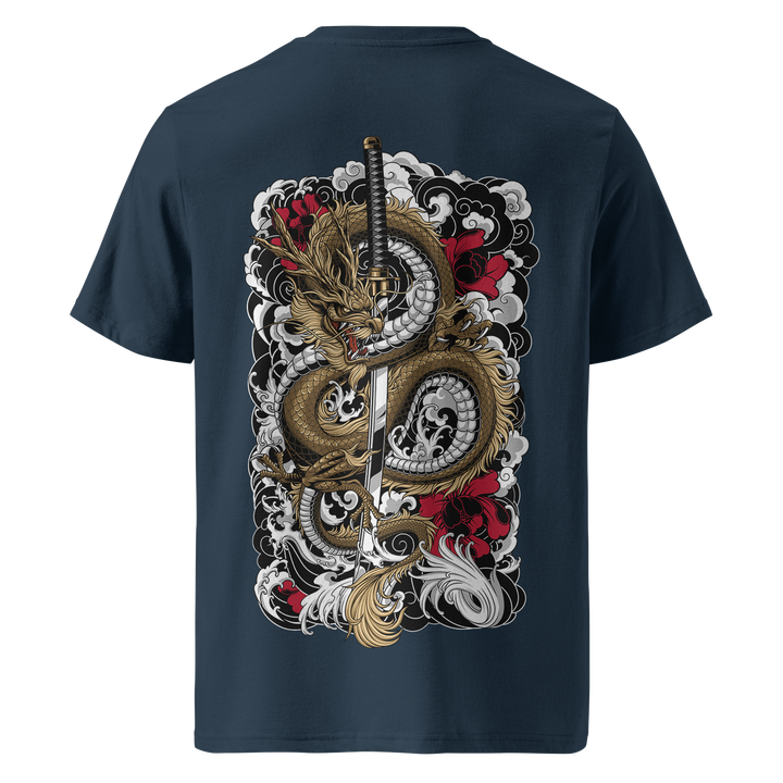 Clouded Dragon Tattoo Tee – Navy Heavyweight