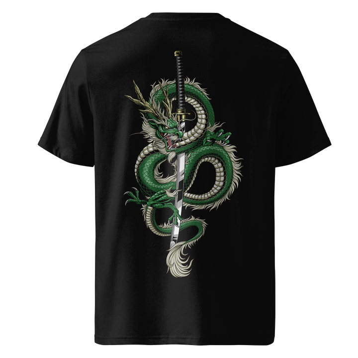 Emerald Dragons Fury Black Tee