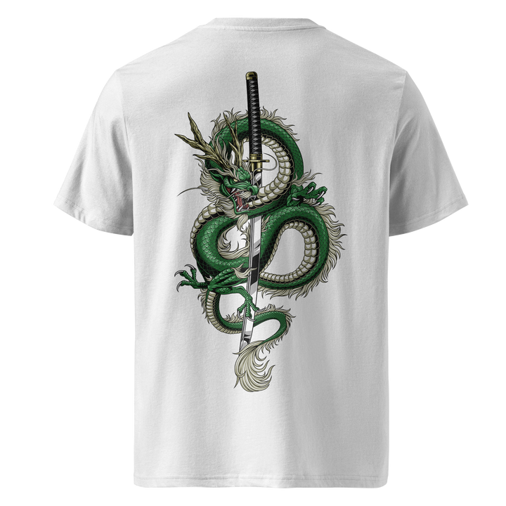 Emerald Dragons Fury White Tee