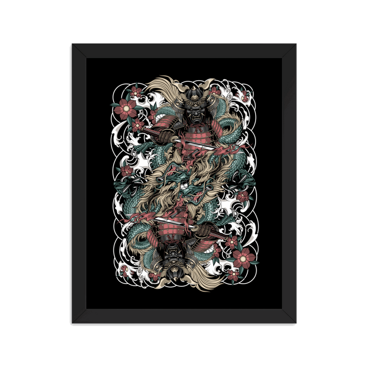 Clouded Ronin Card Shaper Framed Poster