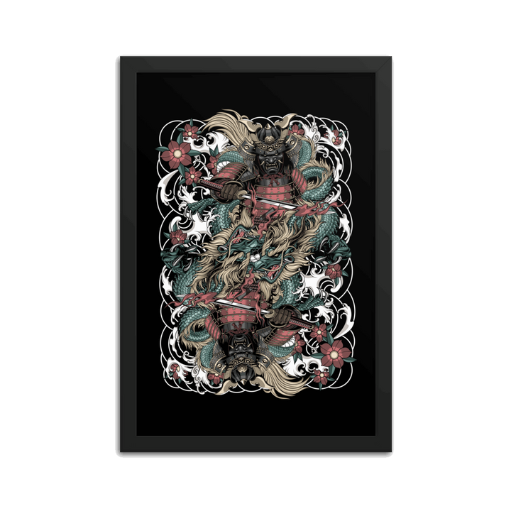 Clouded Ronin Card Shaper Framed Poster