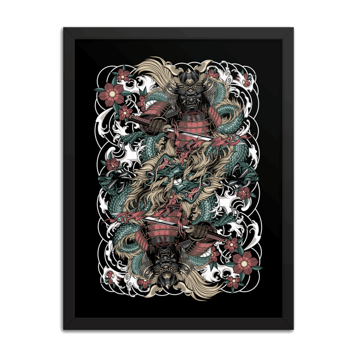 Clouded Ronin Card Shaper Framed Poster