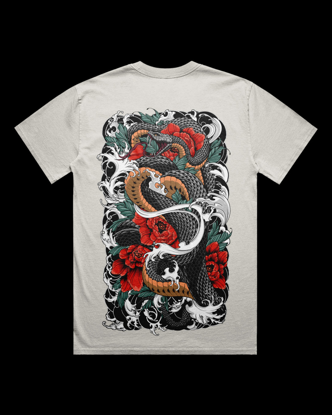 Irezumi Snake Faded T-Shirt
