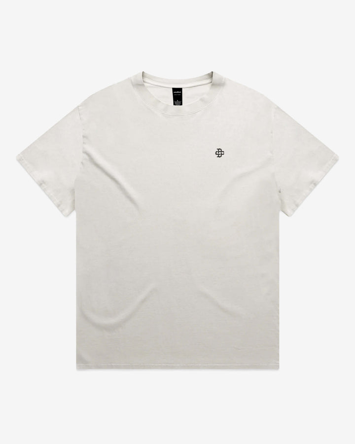 faded bone tee front view