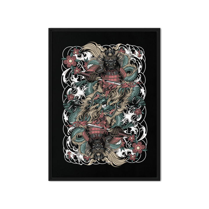 Clouded Ronin Card Shaper Framed Canvas