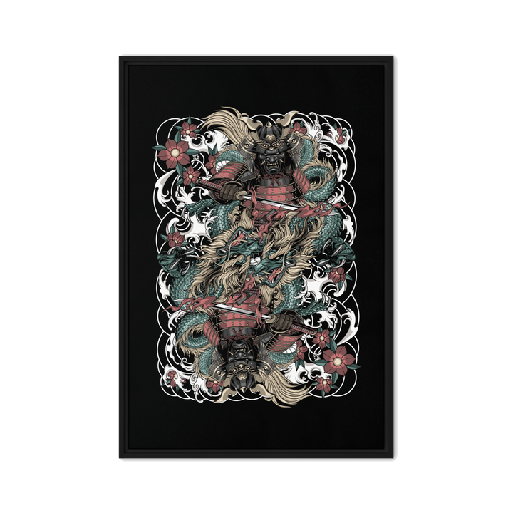 Clouded Ronin Card Shaper Framed Canvas