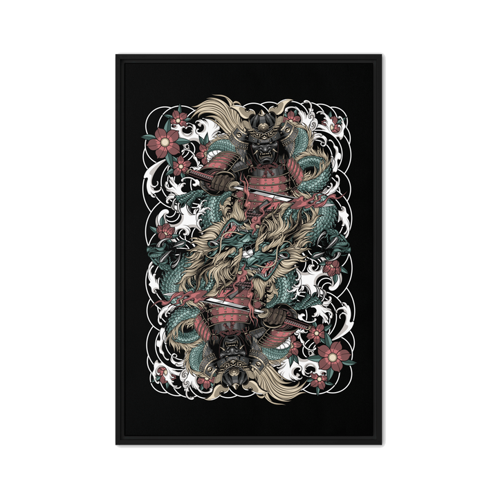 Clouded Ronin Card Shaper Framed Canvas