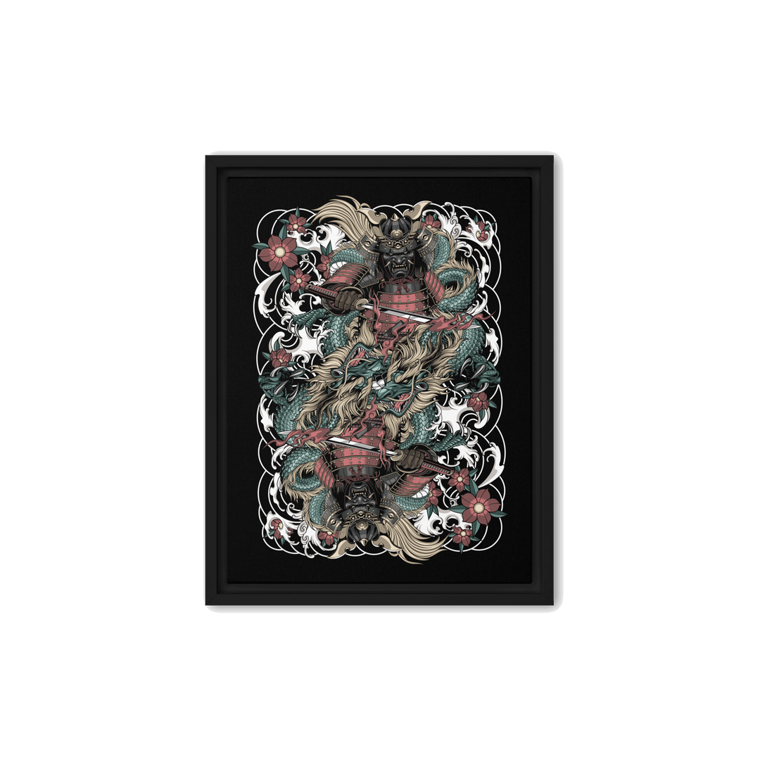 Clouded Ronin Card Shaper Framed Canvas