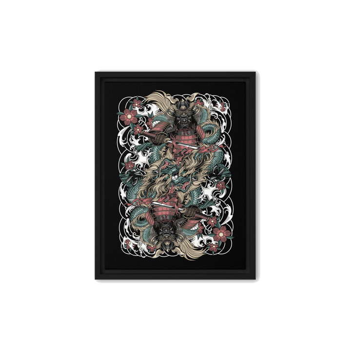 Clouded Ronin Card Shaper Framed Canvas