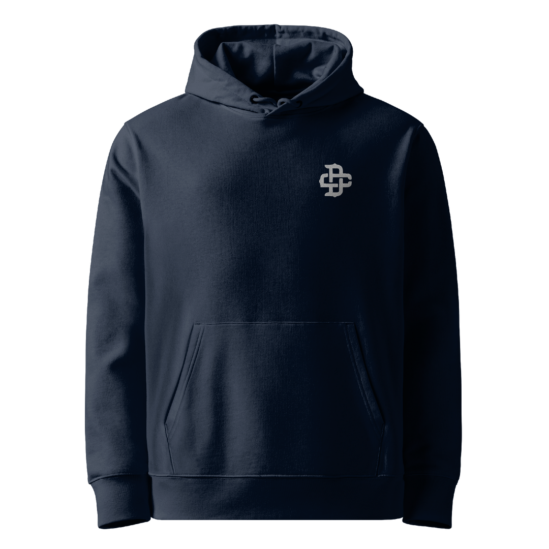 Ascending Crane Tattoo Hoodie - Navy