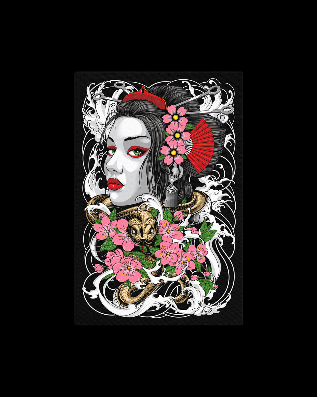 geisha wall canvas