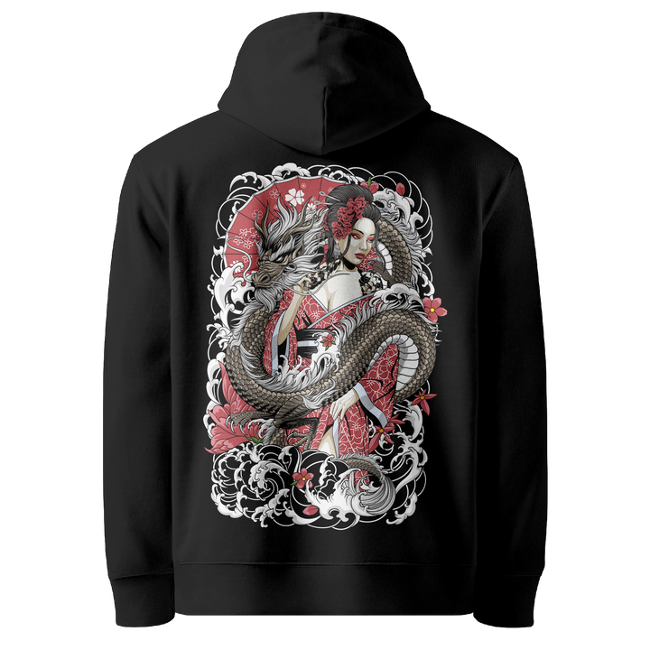 Scarlet Geisha Black Hoodie