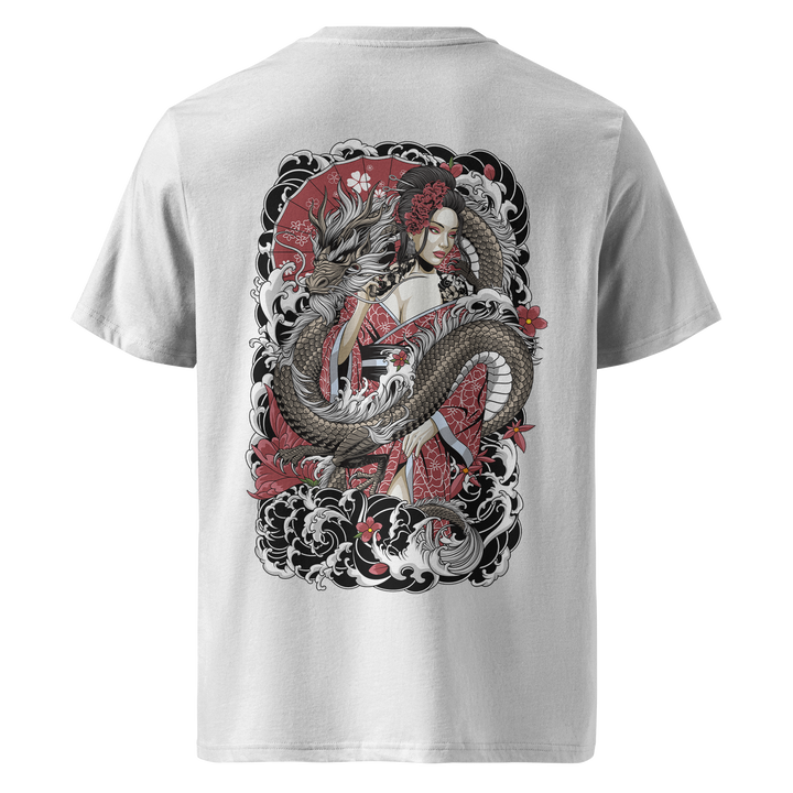 Scarlet Geisha White Heavyweight Tee