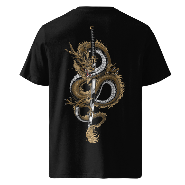 Gold Dragons Fury Black Tee