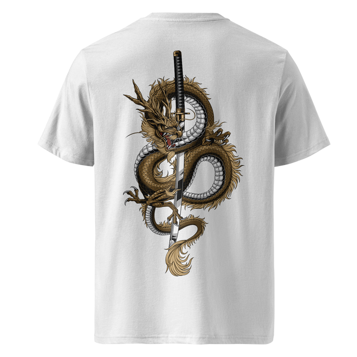 Gold Dragons Fury White Tee