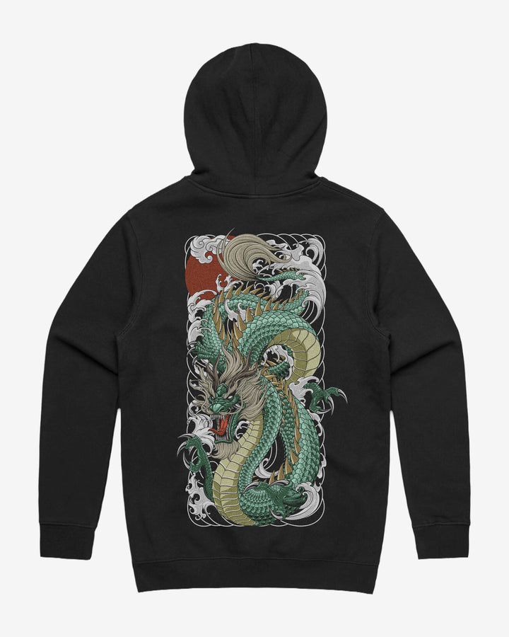 Green Dragon Irezumi Hoodie