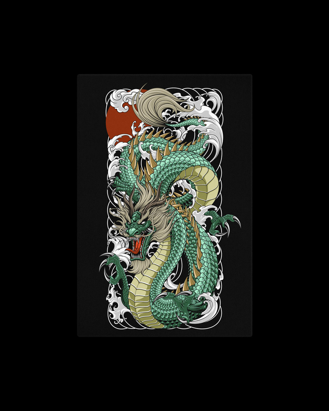 green ryu wall canvas