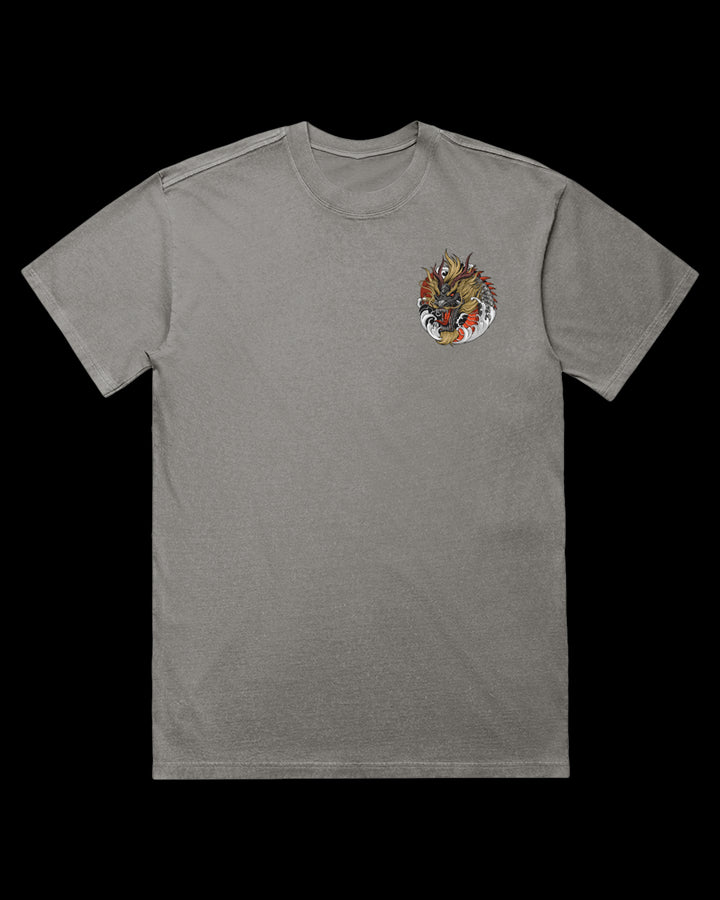 Black Dragon Acid Wash Graphic T-Shirt