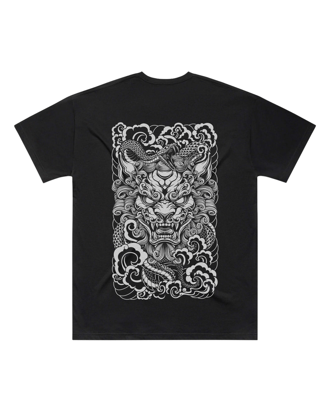 Guardian Lion Black Oversized T-Shirt