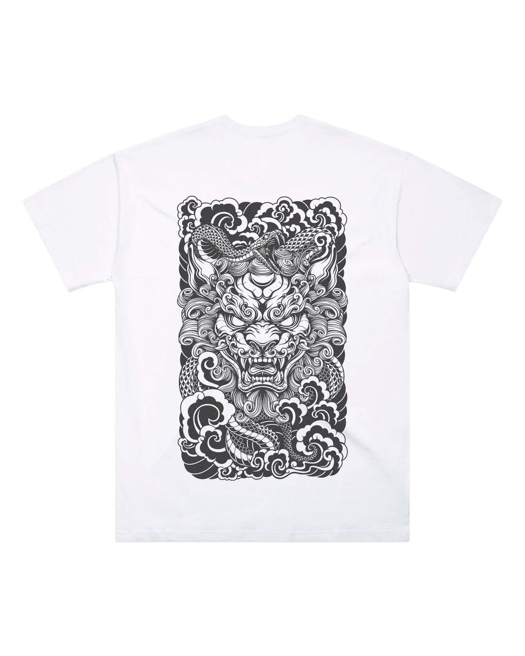 Guardian Lion White Oversized T-Shirt