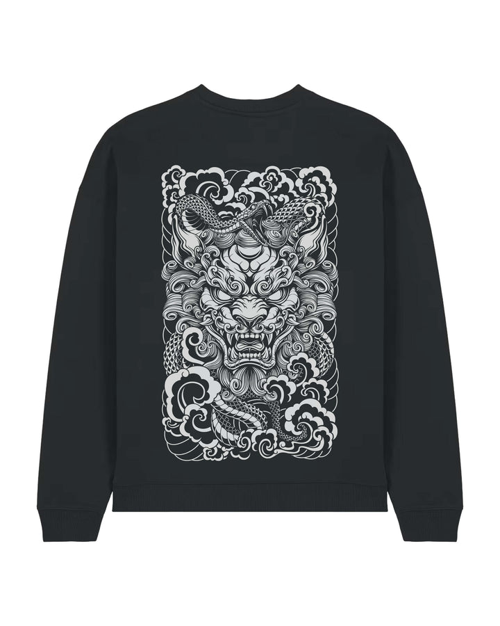 Guardian Lion Oversized Crewneck Sweatshirt