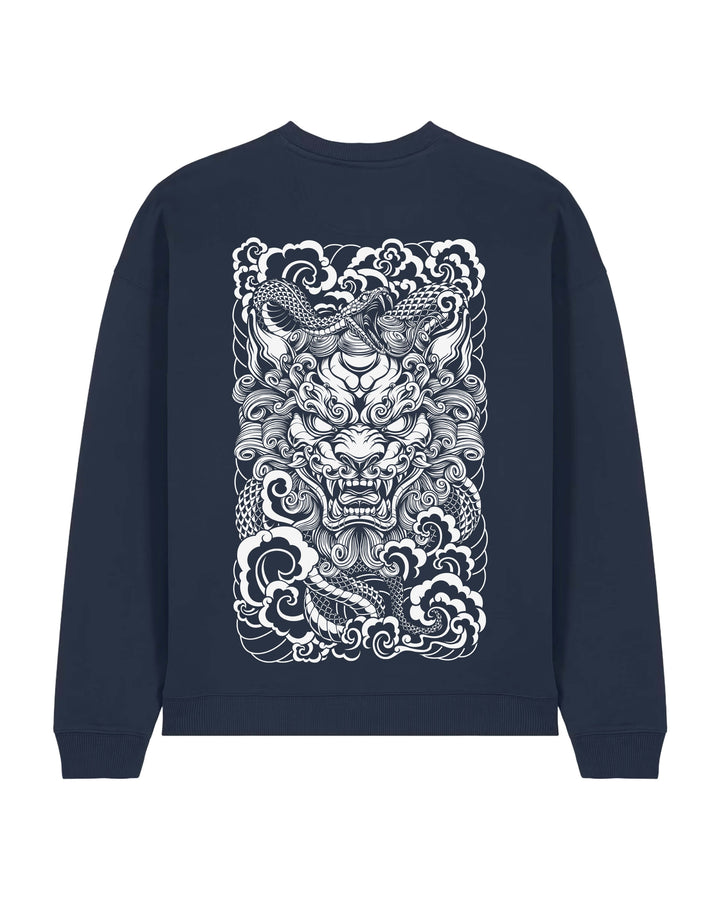 Guardian Lion Oversized Crewneck Sweatshirt