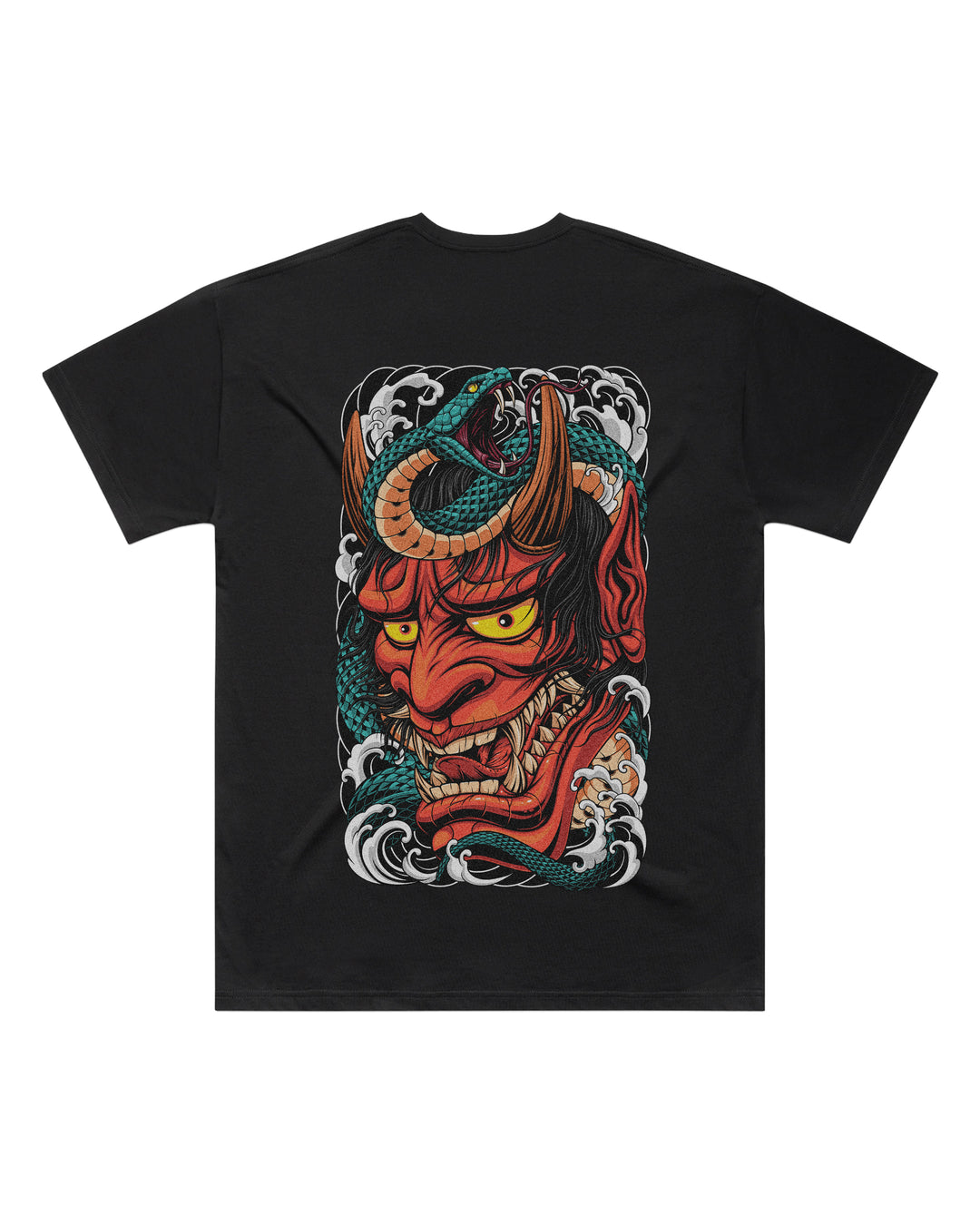 Hannya Demon Black Oversized T-Shirt