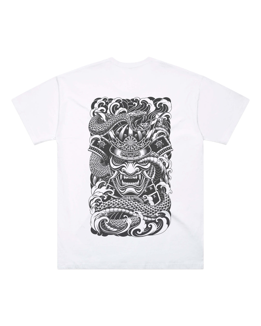 Irezumi Samurai White Oversized T-Shirt