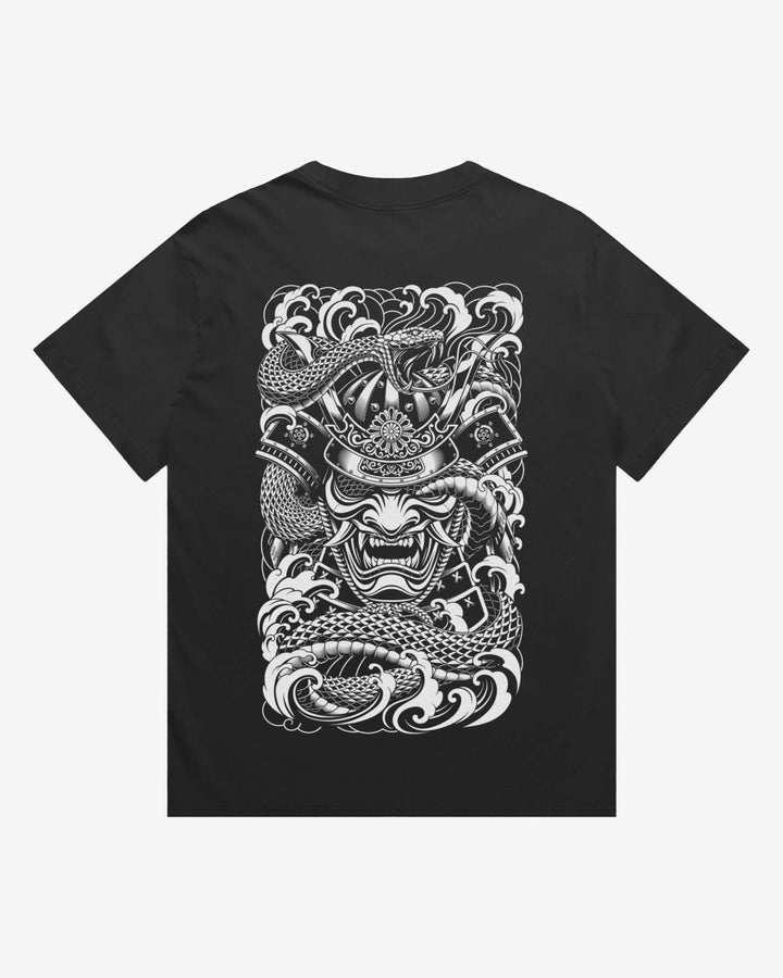 Irezumi Samurai Mens Faded Graphic Tee