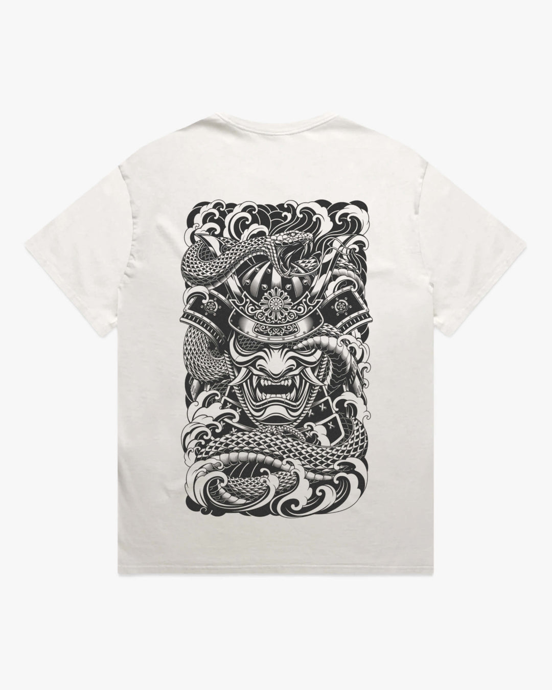 Irezumi Samurai Mens Faded Graphic Tee