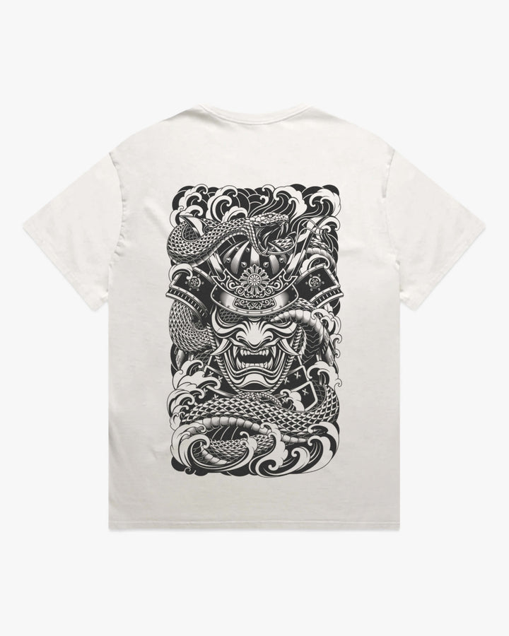 Irezumi Samurai Mens Faded Graphic Tee
