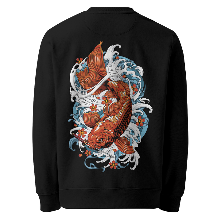 Koi Fish Black Sweatshirt