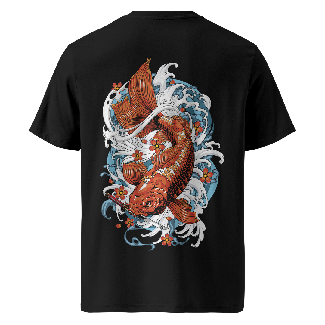 Koi Fish Tattoo Tee – Black Heavyweight