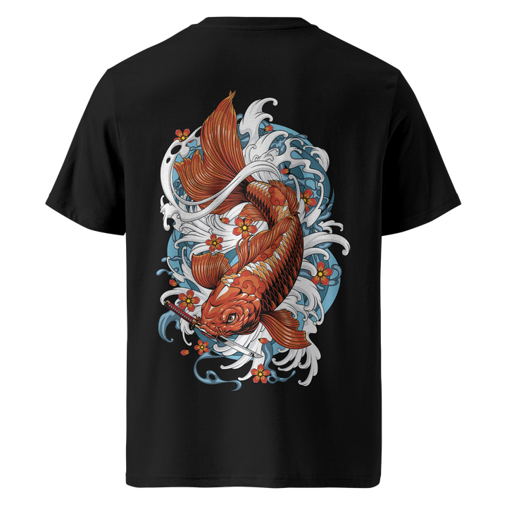 Koi Fish Tattoo Tee – Black Heavyweight