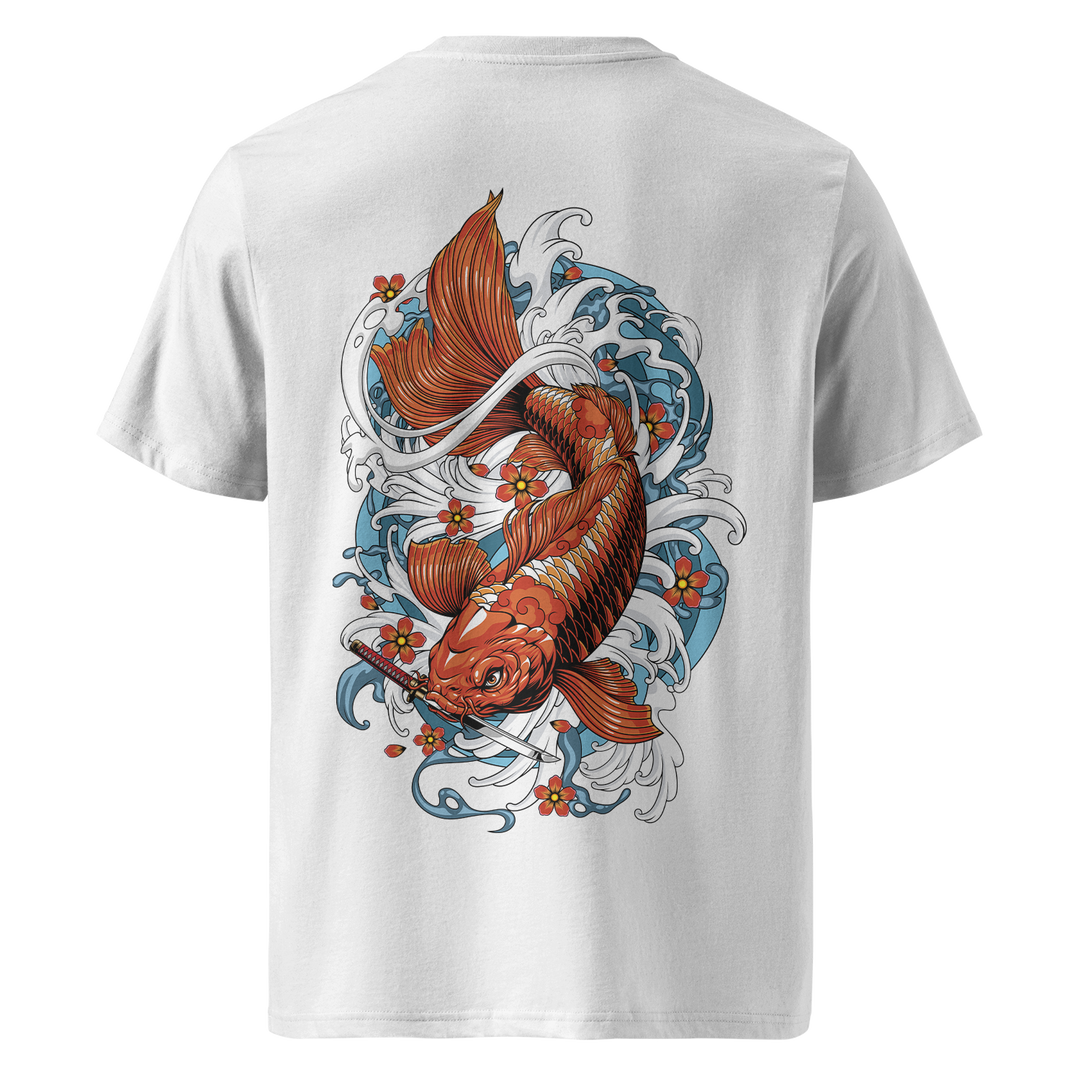 Koi Fish Tattoo Tee – White Midweight