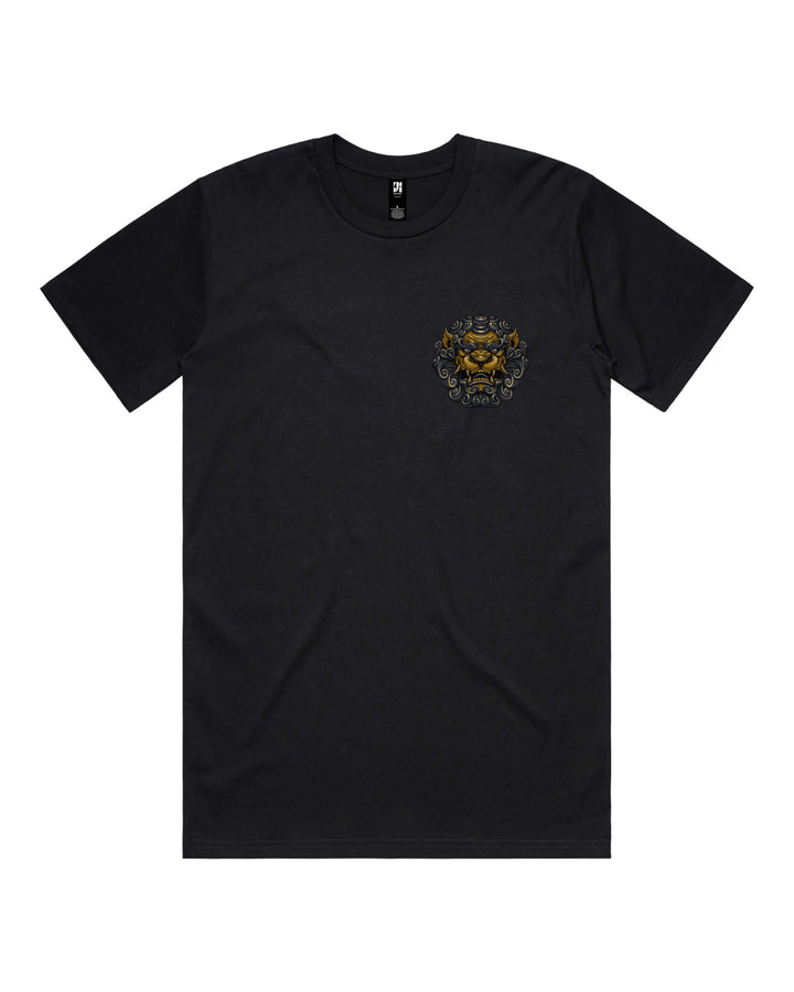 Regular-fit t-shirt, Komainu print - Black