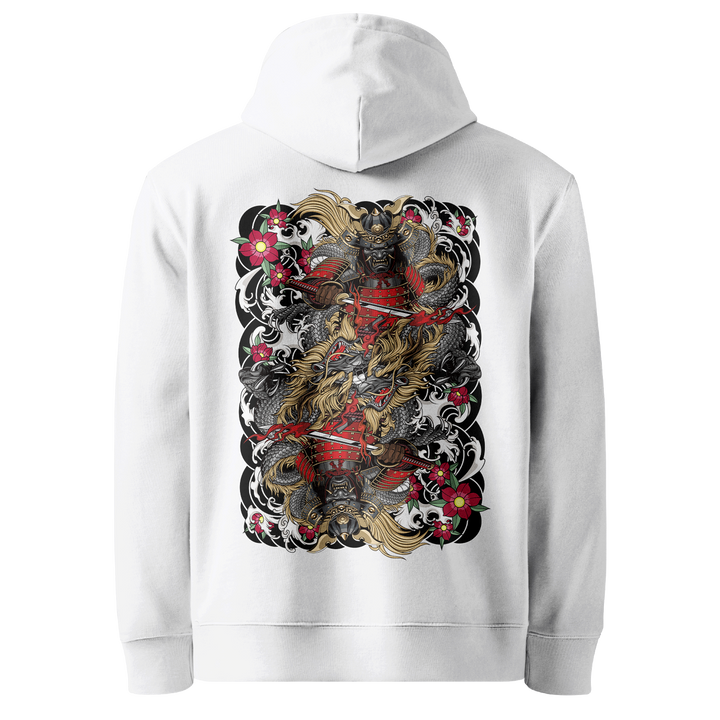 Tattoo-inspired graphic hoodie featuring original tattoo artwork. Premium heavyweight cotton for warmth and comfort.