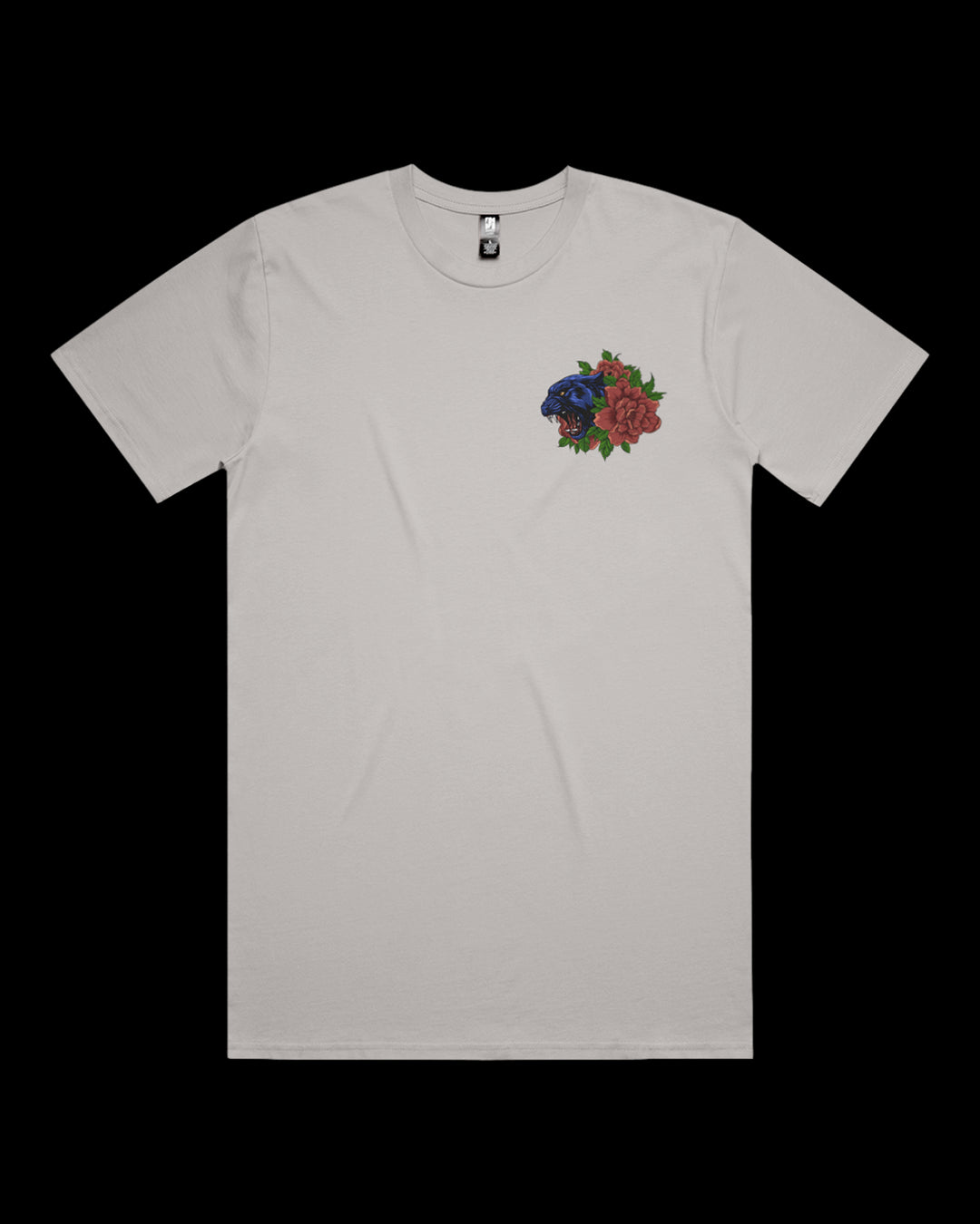 T-shirt featuring Japanese Irezumi-style artwork — Panther Bloom Relaxed Tee