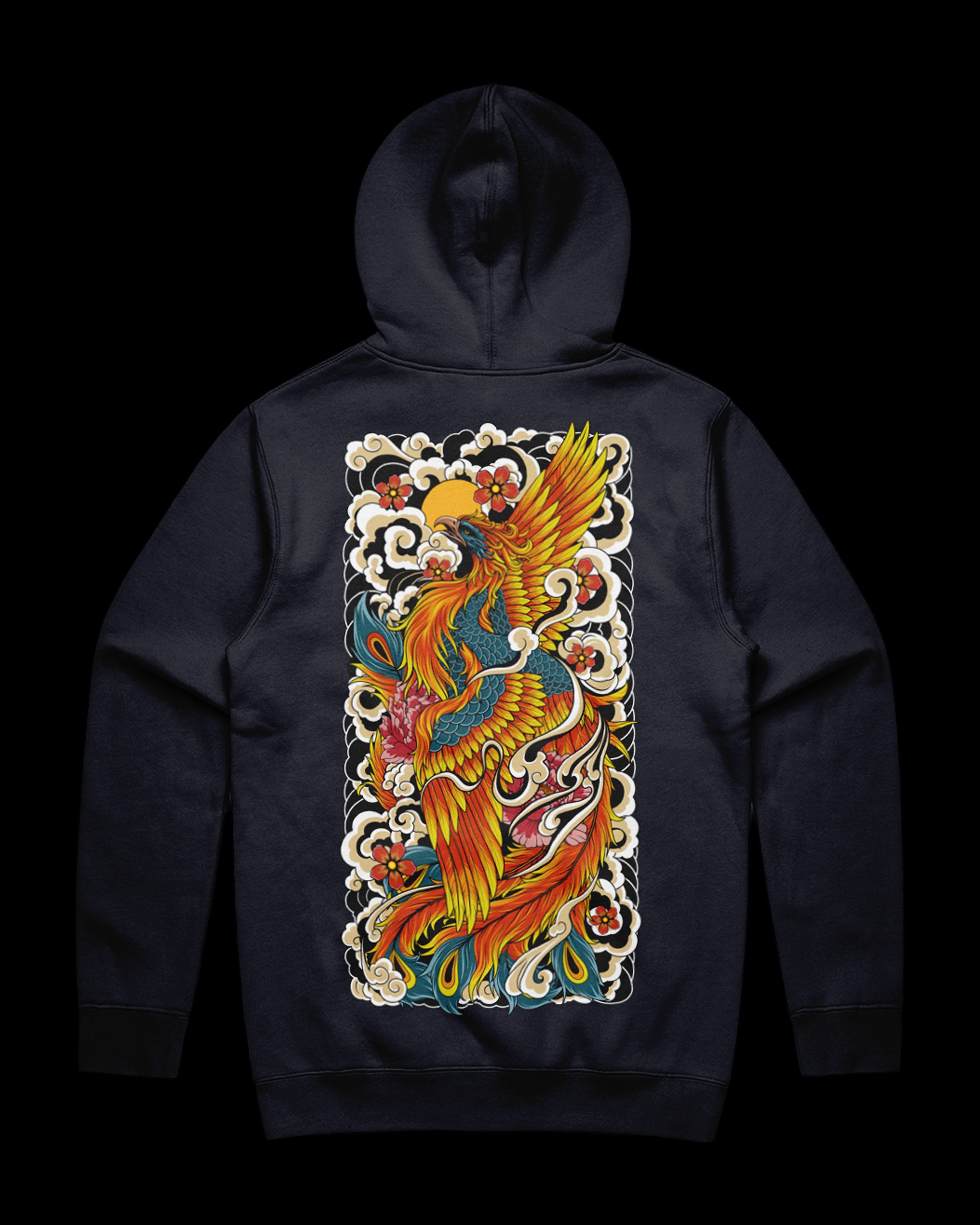 Irezumi Phoenix Japanese Graphic Hoodie – Dsign Crtel