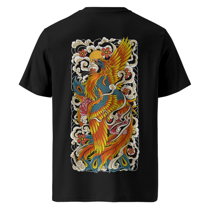 Rising Phoenix Black Midweight Tee