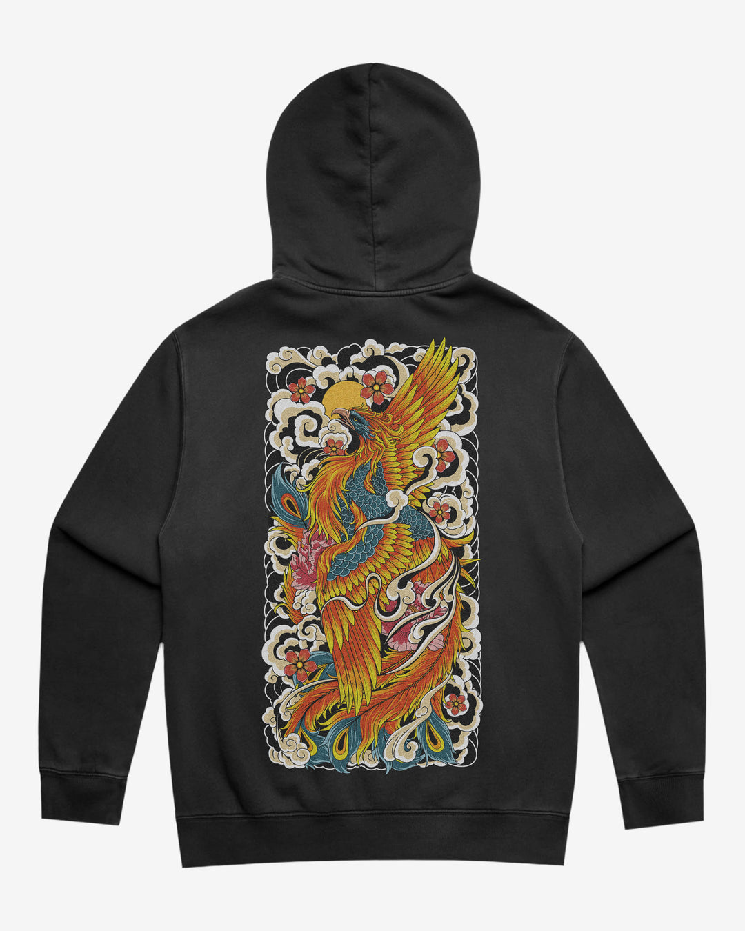 Irezumi Phoenix Hoodie – Faded Pullover
