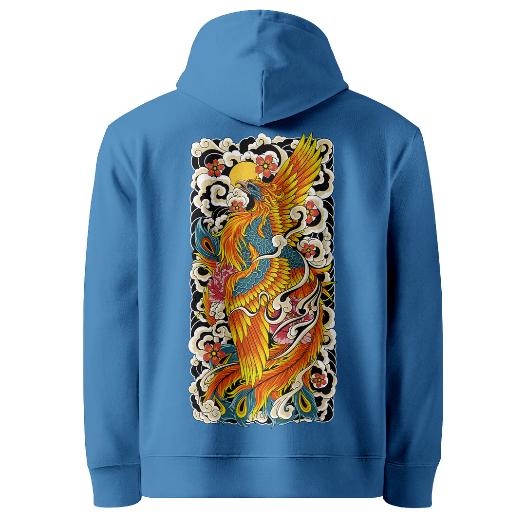 Tattoo-inspired graphic hoodie featuring original tattoo artwork. Premium heavyweight cotton for warmth and comfort.