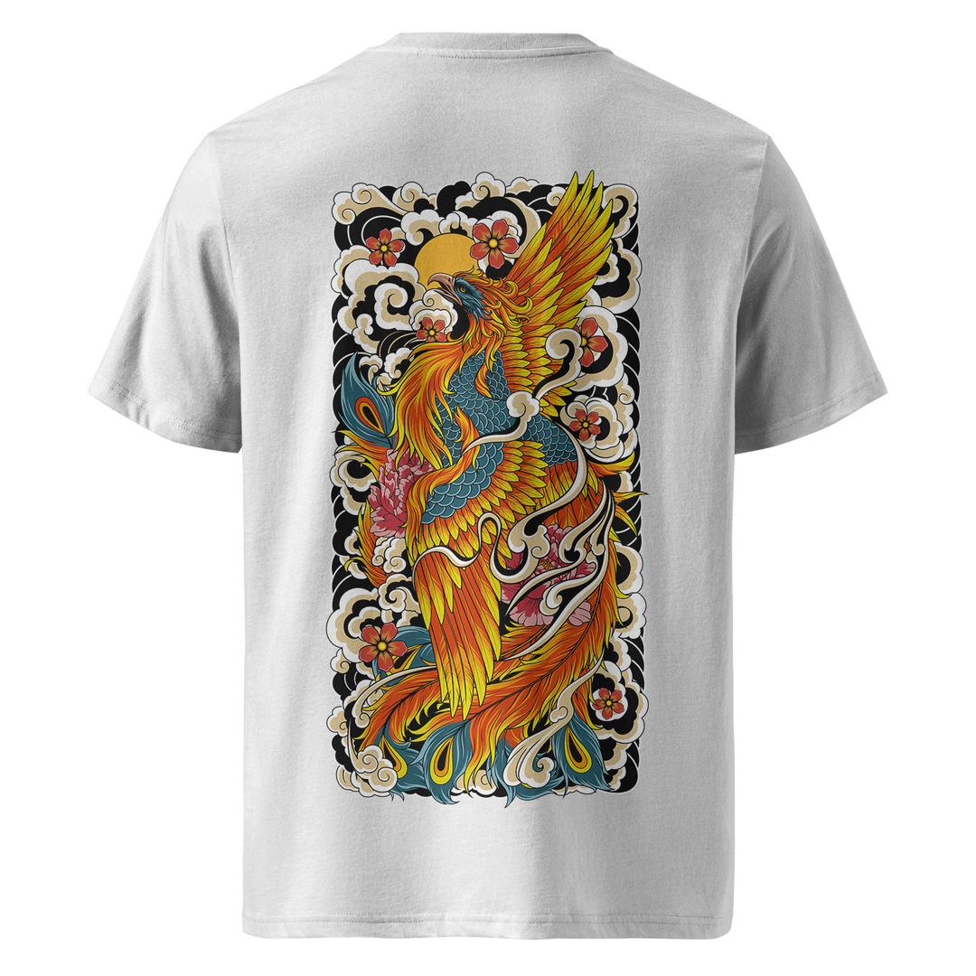 Rising Phoenix Tattoo Tee – White Midweight