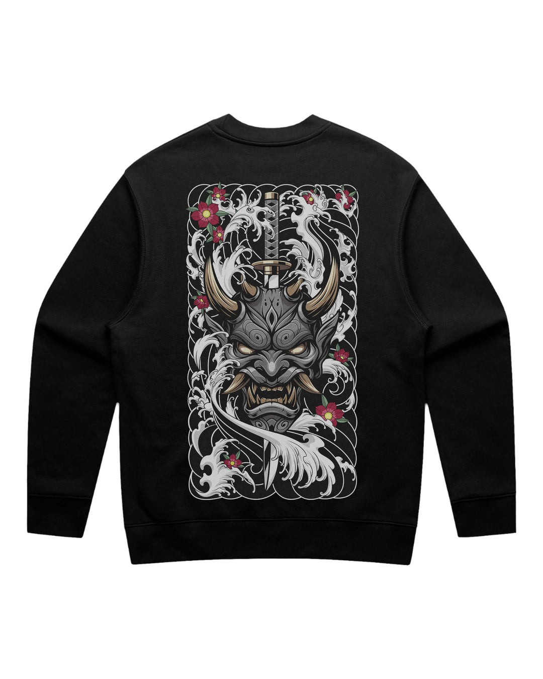 Pierced Oni Black Crewneck Sweatshirt