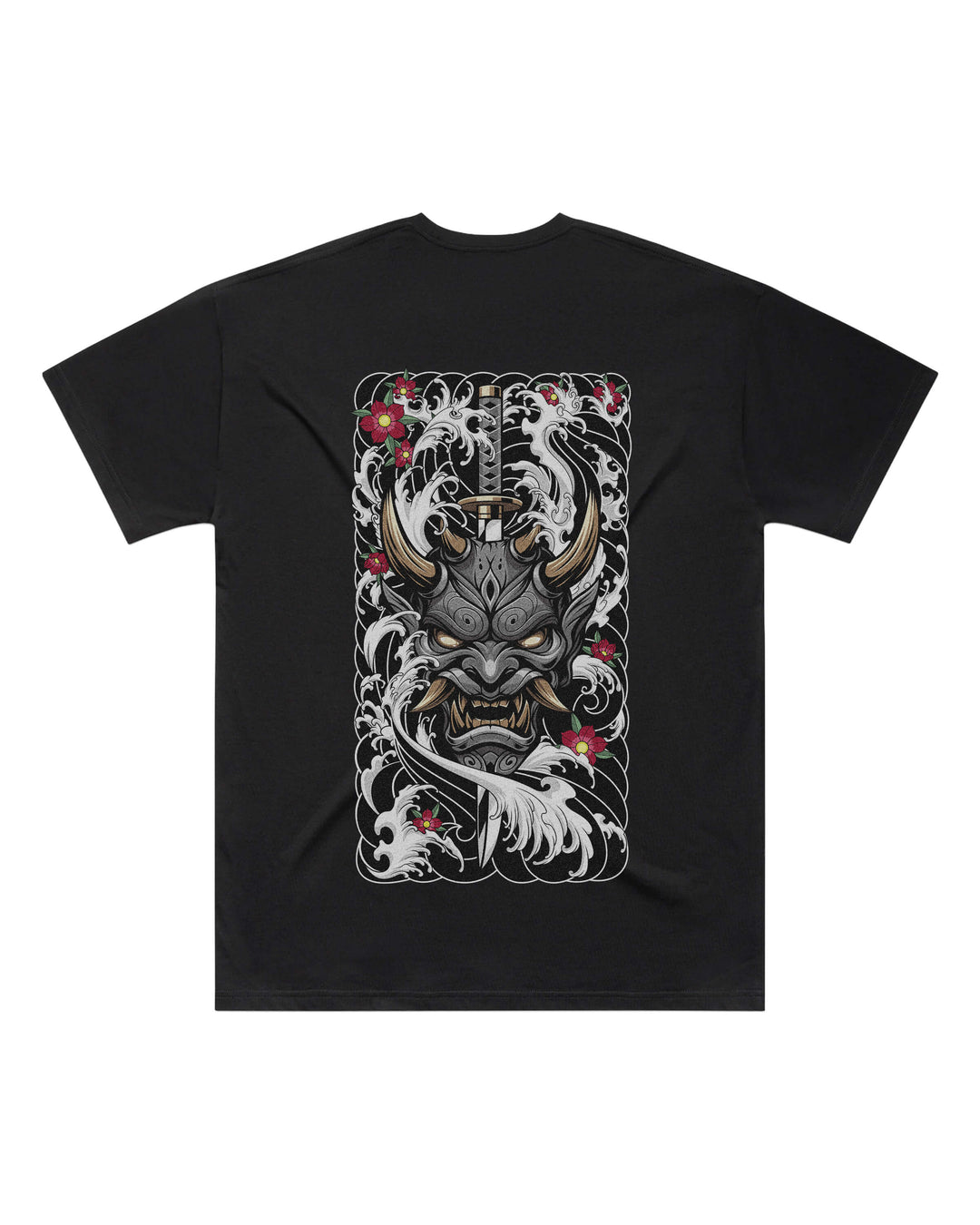 Pierced Oni Black Oversized T-Shirt